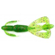 Рибальська приманка силіконова, Taipan Crazy Flip, 2,8 дюйма, 8шт/уп, колір №08 Green neon